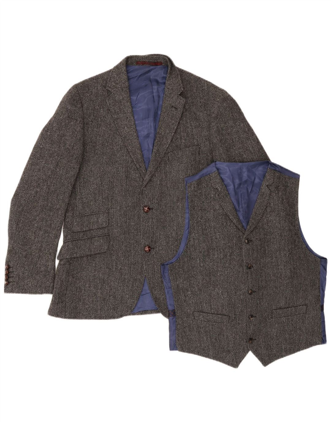 Marks & Spencer Herre Skræddersyet Fit Piece Set Medium Grey Sildeben