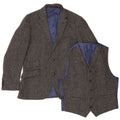 Marks & Spencer Herre Skræddersyet Fit Piece Set Medium Grey Sildeben