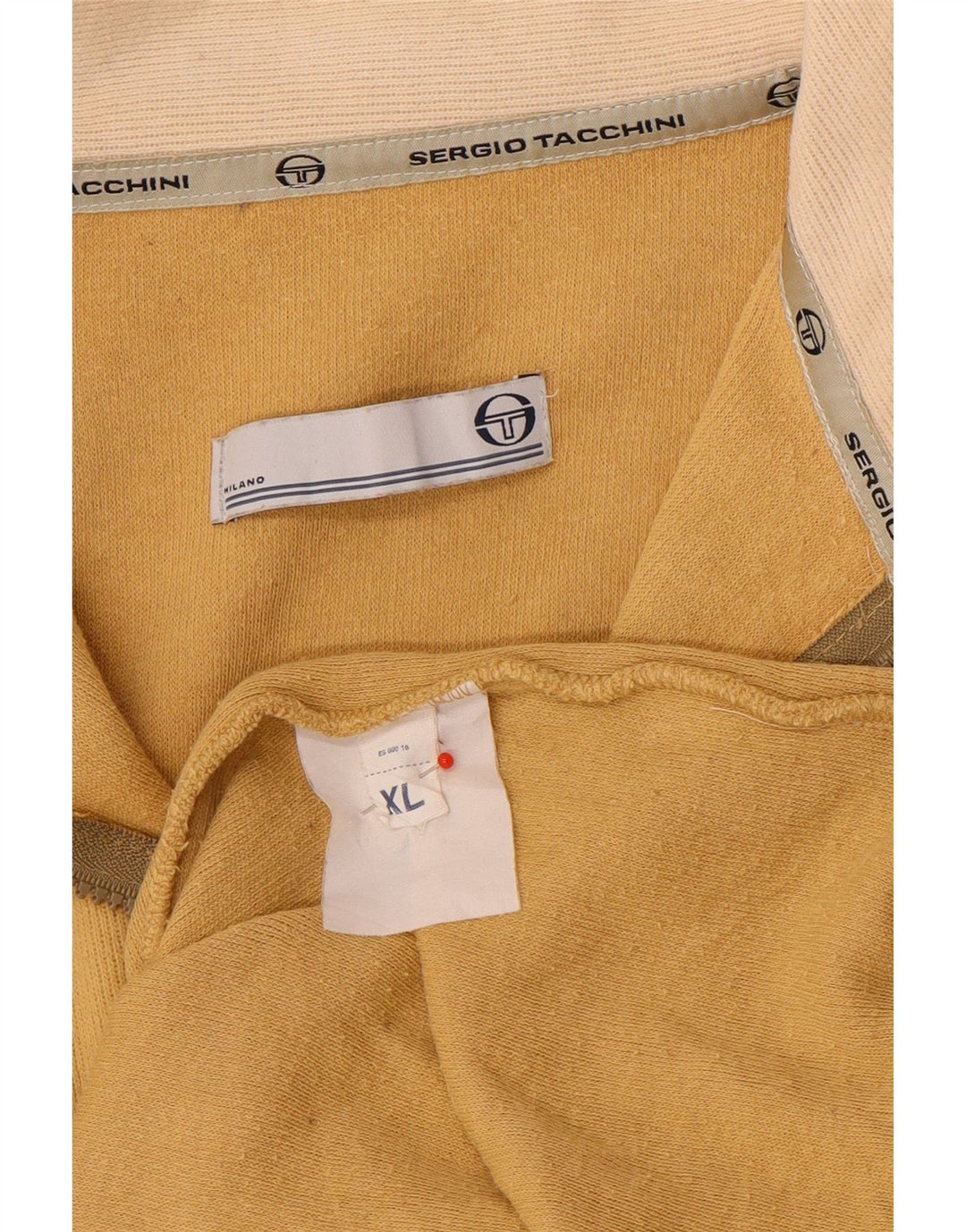 Sergio Tacchini Herre sweater med lynlåshals XL Brun