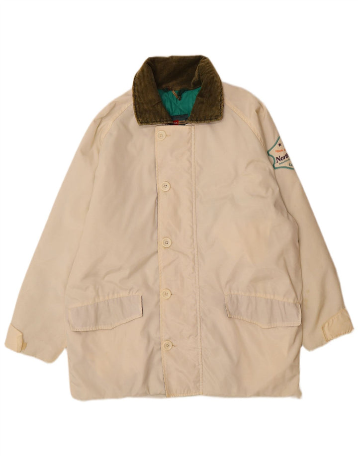 Carrera Herre Graphic Windbreaker Jacket UK 38 Medium Off White Colourblock