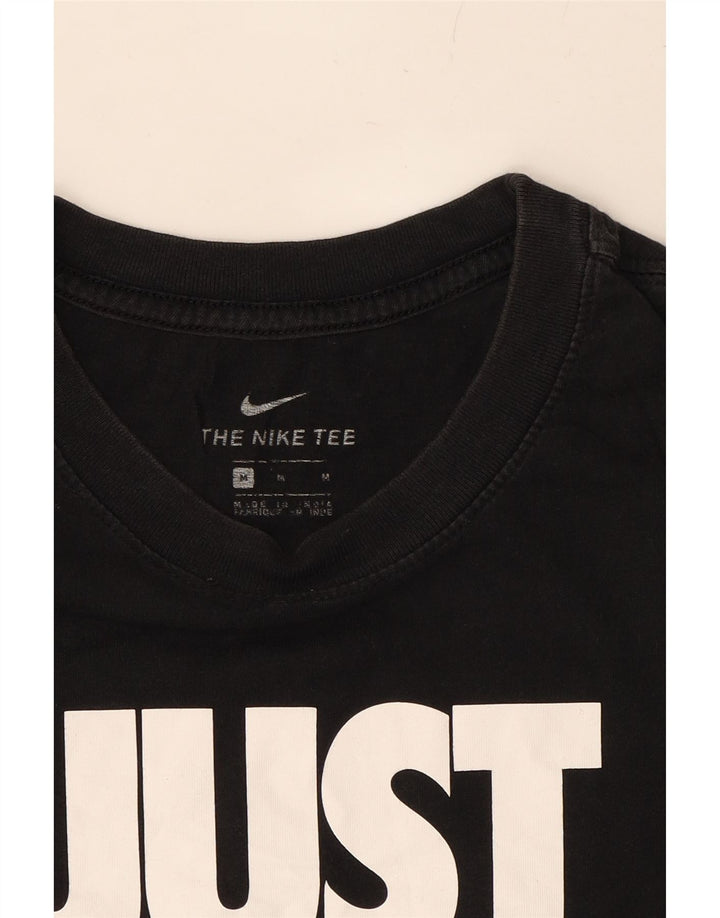 NIKE Mens Graphic T-Shirt Top Medium Black Cotton Vintage Nike and Second-Hand Nike from Messina Hembry 
