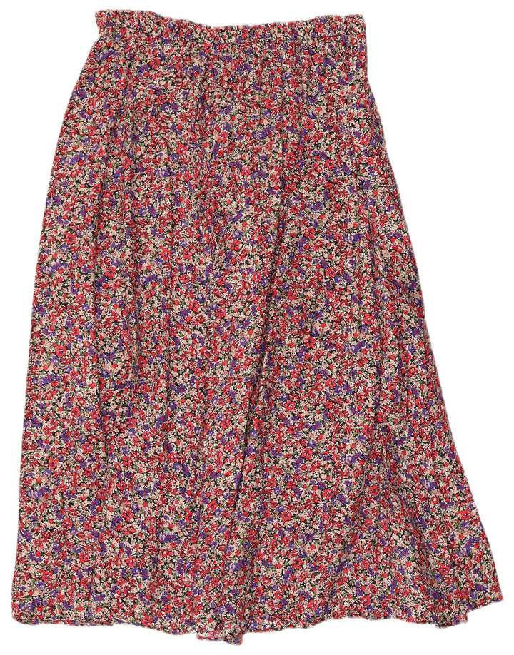 Zara Dame A-Line nederdel Large W32 Multicolored Floral