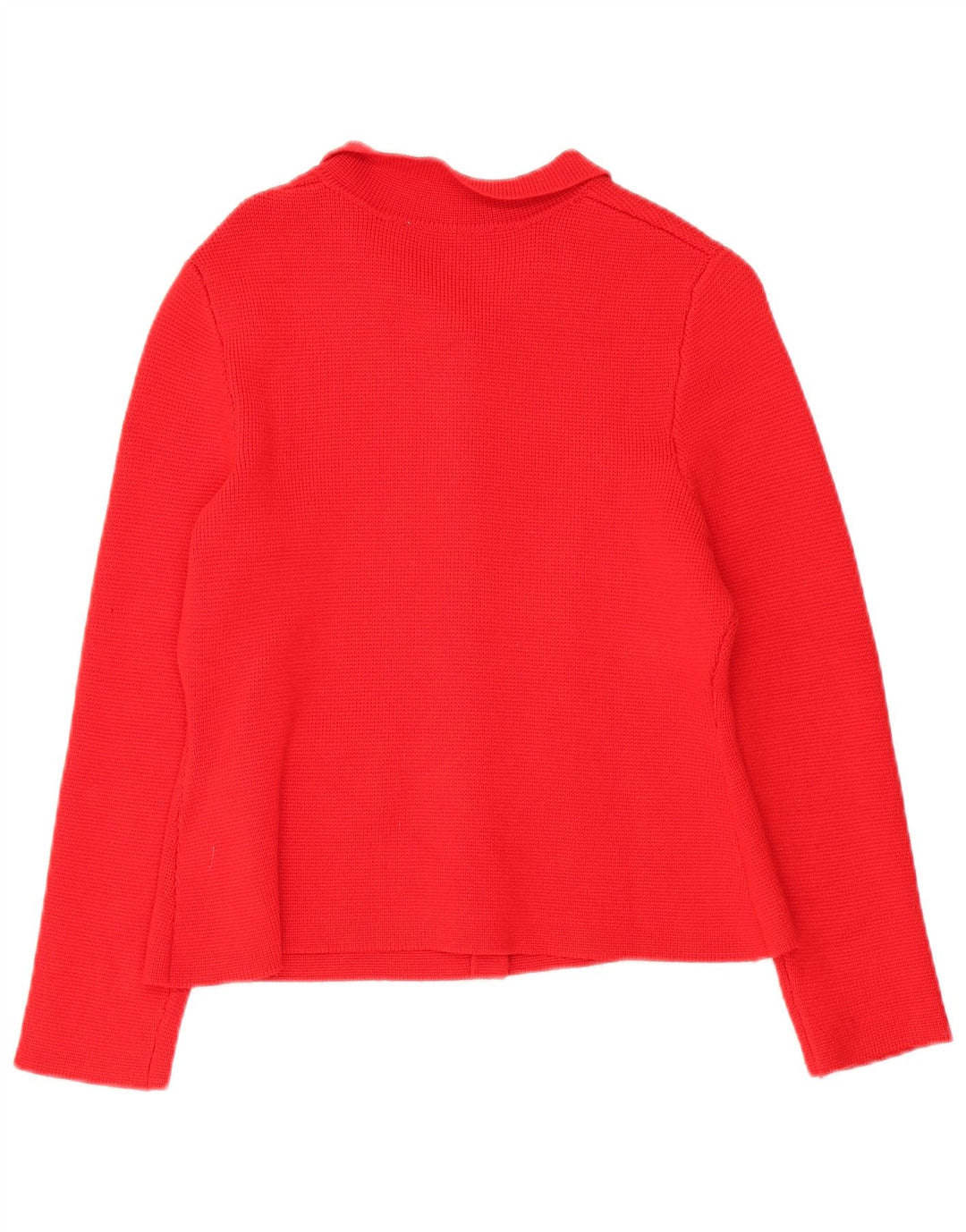 Zara Dame Cardigan Sweater UK 14 Medium Red Viscose