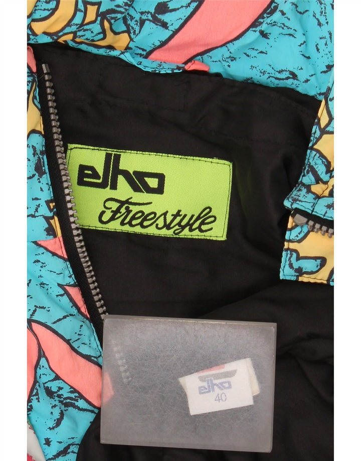Elho Dame Oversized Grafisk Ski Jumpsuit EU 40 Medium Flerfarvet