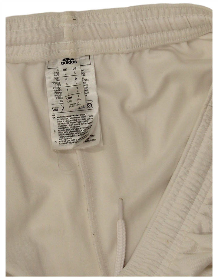 Adidas Aeroready Sportsshorts til mænd store hvide polyester