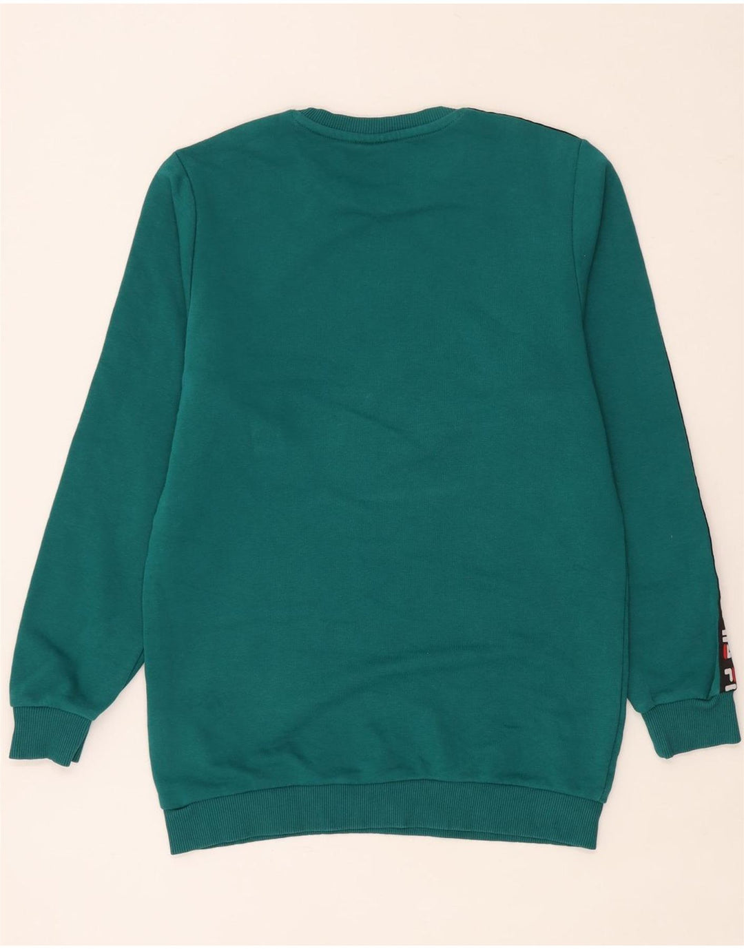 Fila Herre grafisk sweatshirt Jumper Medium Grøn Colourblock Bomuld