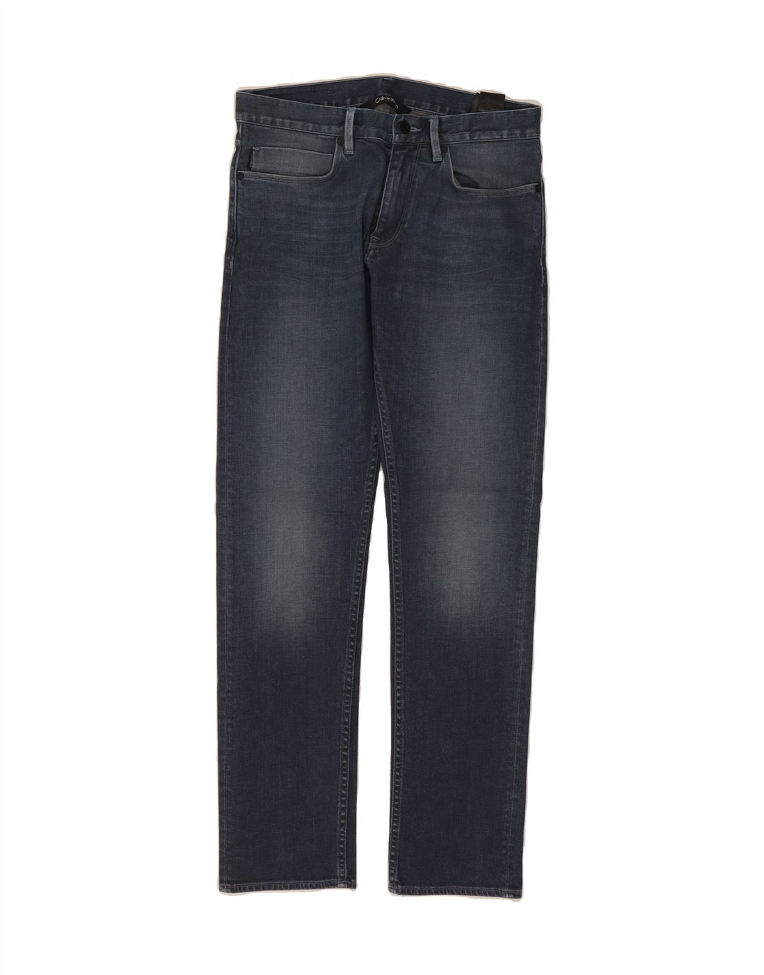 CALVIN KLEIN Mens Stretch Slim Jeans W30 L32 Navy Blue Cotton Vintage Calvin Klein and Second-Hand Calvin Klein from Messina Hembry 