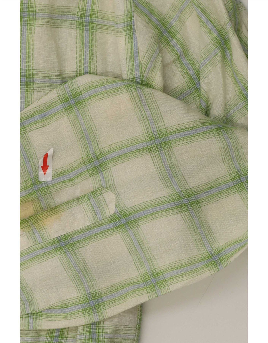 Massimo Dutti herreskjorte str. 44 XL Grøn ternet hør