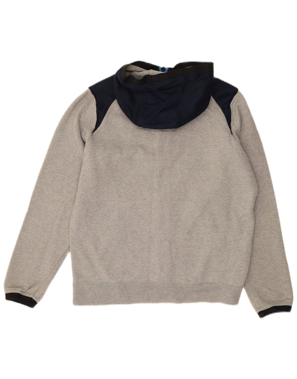 Nike hættetrøje med lynlås til mænd Large Grå Colourblock Bomuld