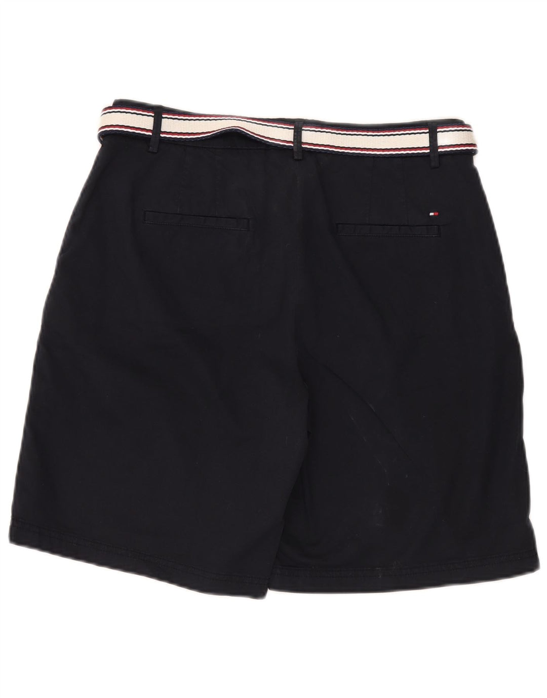 TOMMY HILFIGER chinoshorts til kvinder UK 12 Medium W32 Marineblå Bomuld