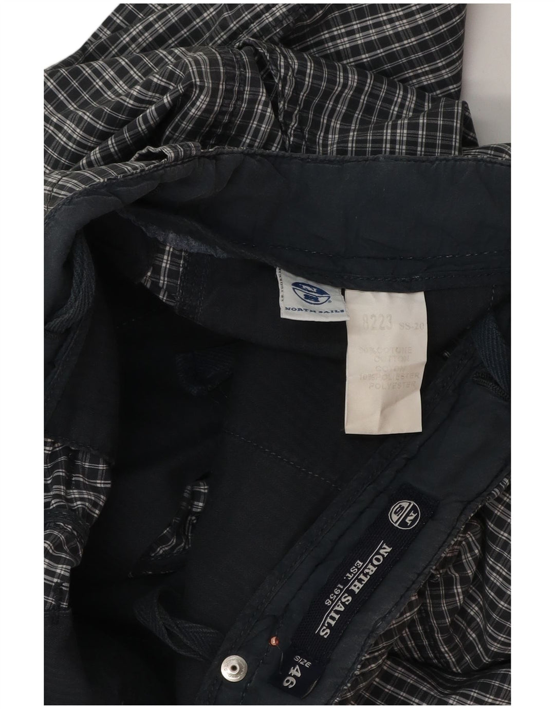 North Sails Herre Chino Shorts IT 46 Small W32 Navy Blue Ternet Bomuld