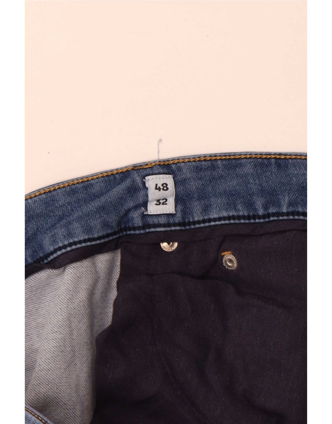 Jack & Jones Straight Jeans til mænd W48 L30 Blå Bomuld