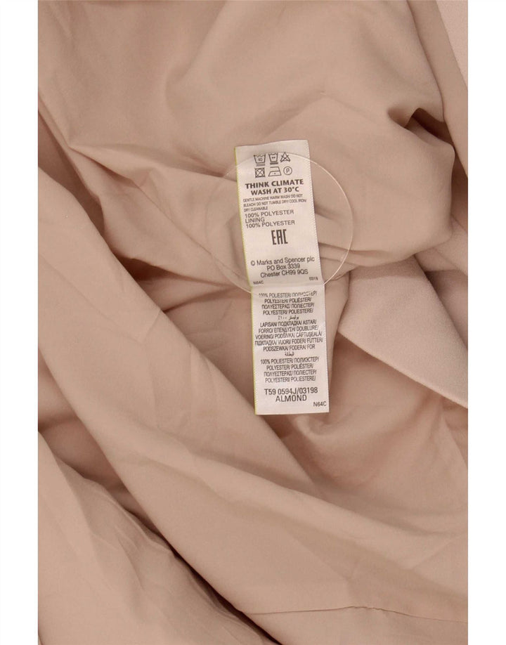 Marks & Spencer Dame 3/4 ærmet åben blazerjakke UK 24 4XL Pink