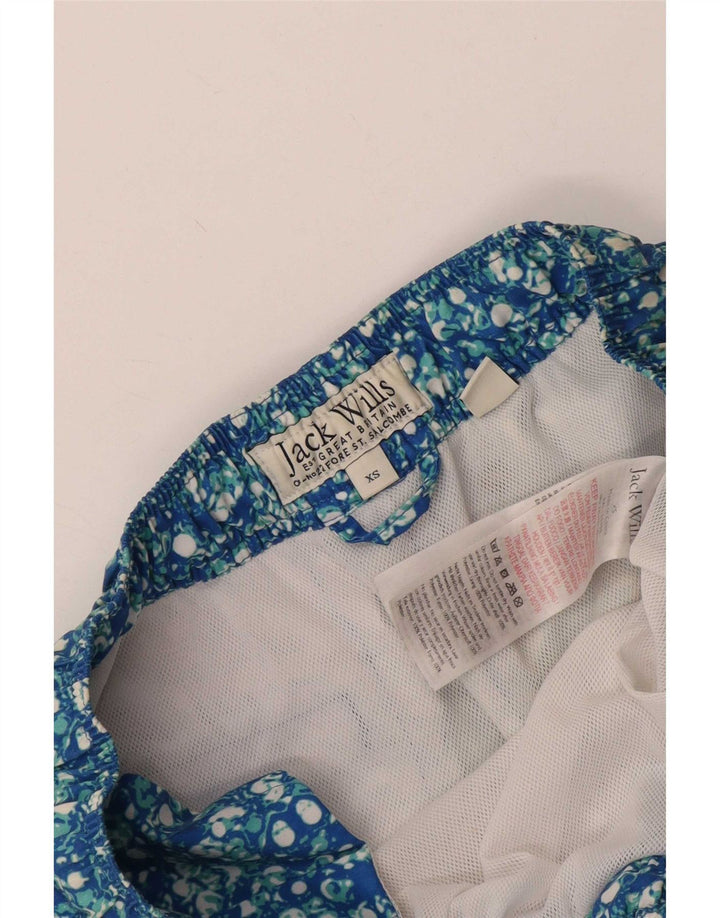 Jack Wills Badeshorts til mænd XS Blå plettet polyester