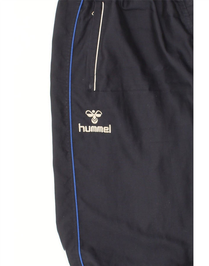 HUMMEL Mens Graphic Tracksuit Trousers Medium Navy Blue Vintage Hummel and Second-Hand Hummel from Messina Hembry 