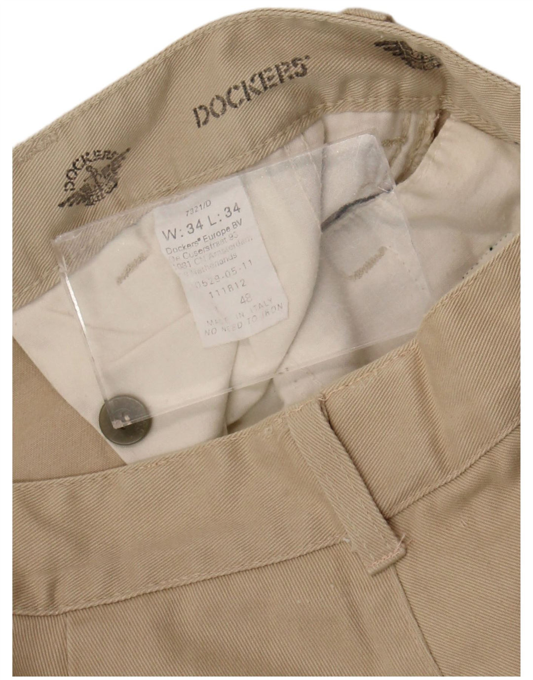 Dockers Herre Pegged Chino Bukser W34 L30 Beige