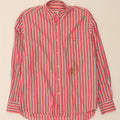 LACOSTE Mens Shirt Size 40 Large Pink Pinstripe Cotton Vintage Lacoste and Second-Hand Lacoste from Messina Hembry 