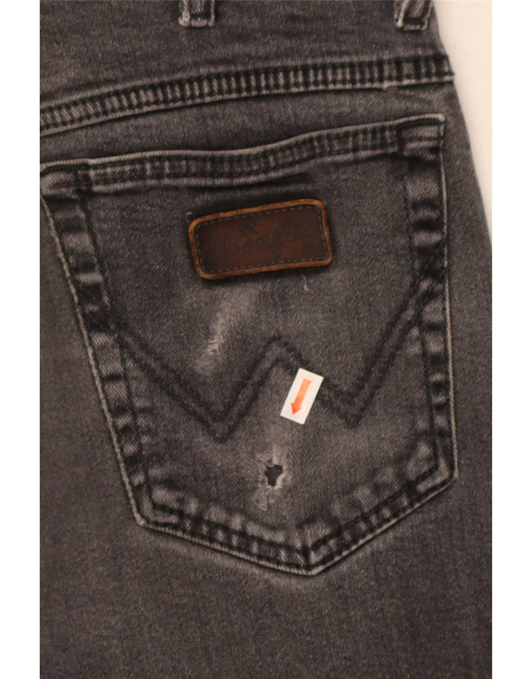 Wrangler Herre Texas Stretch Straight Jeans W33 L34 Grå Bomuld