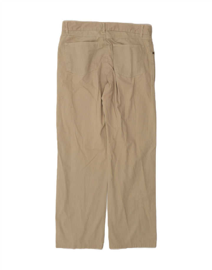 SERGIO TACCHINI Mens Straight Casual Trousers IT 48 Medium W34 L31 Beige Vintage Sergio Tacchini and Second-Hand Sergio Tacchini from Messina Hembry 