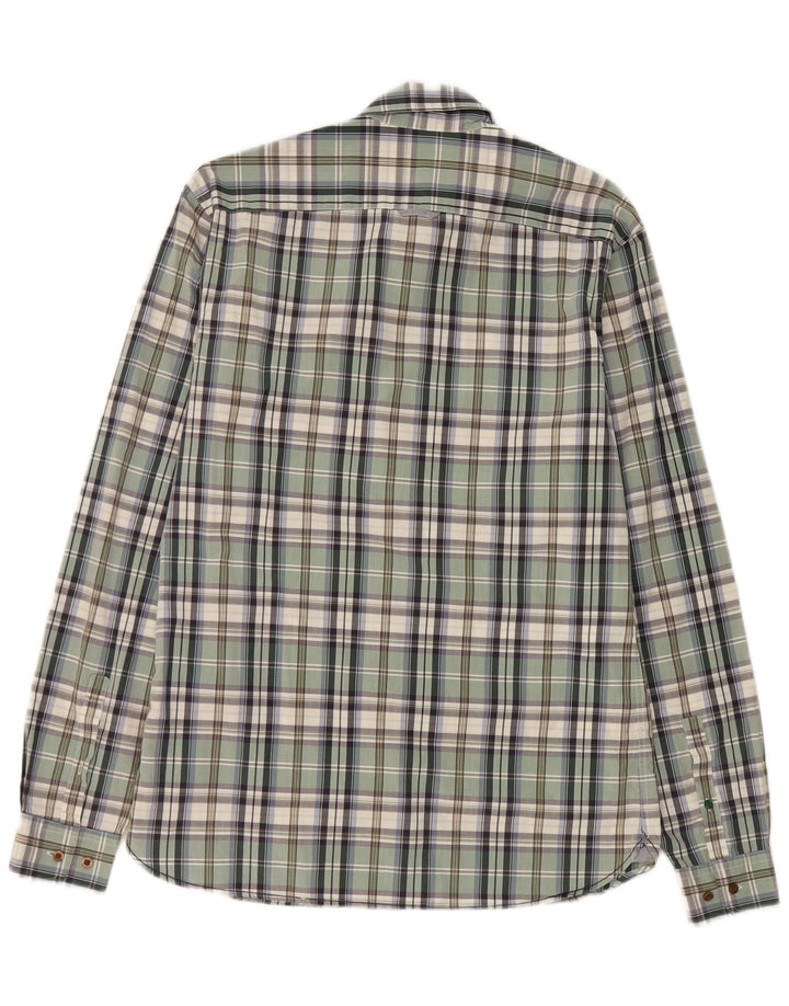 Lacoste Herreskjorte str. 39 Medium Grøn Plaid Bomuld