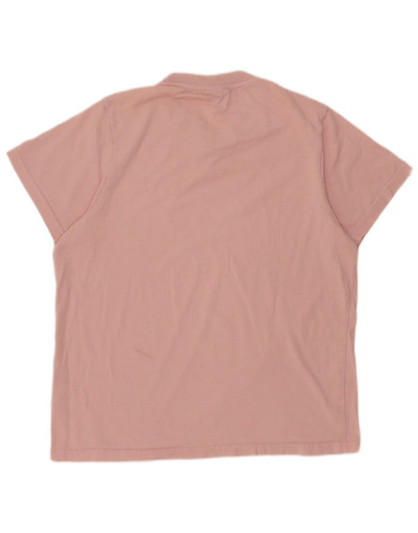 Ellesse Womens T-Shirt Top UK 14 Medium Pink Cotton