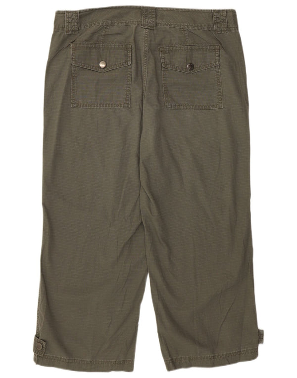 Calvin Klein Dame Lige Capri Bukser US 12 Large W34 L23 Khaki