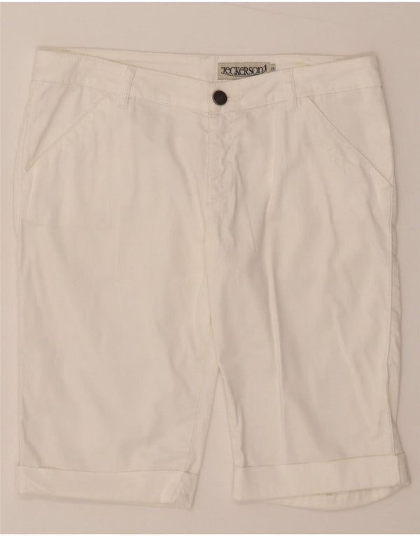 Jeckerson Casual Shorts til kvinder W29 Medium White Bomuld
