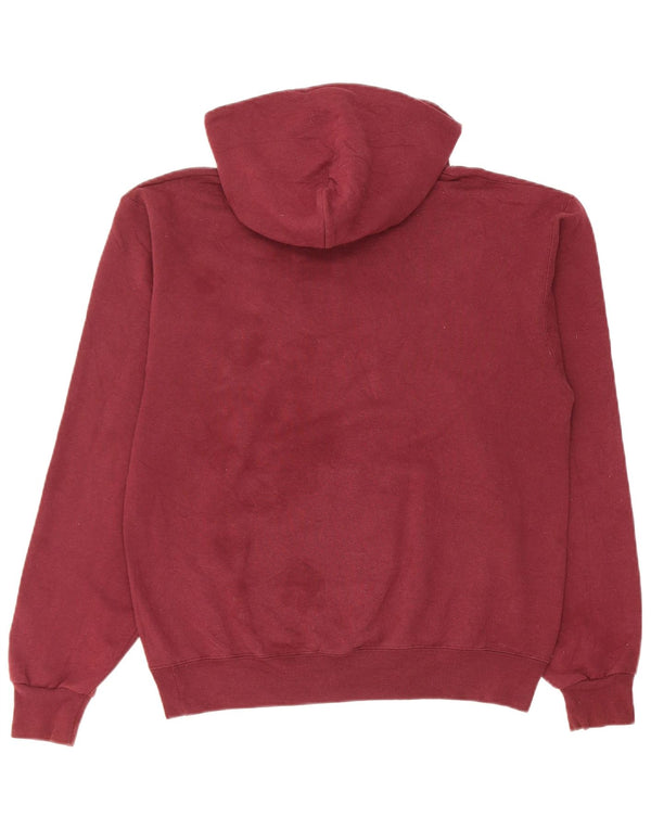 Champion Dame Lona Basketball Grafisk Hoodie Jumper UK 10 Small Burgundy
