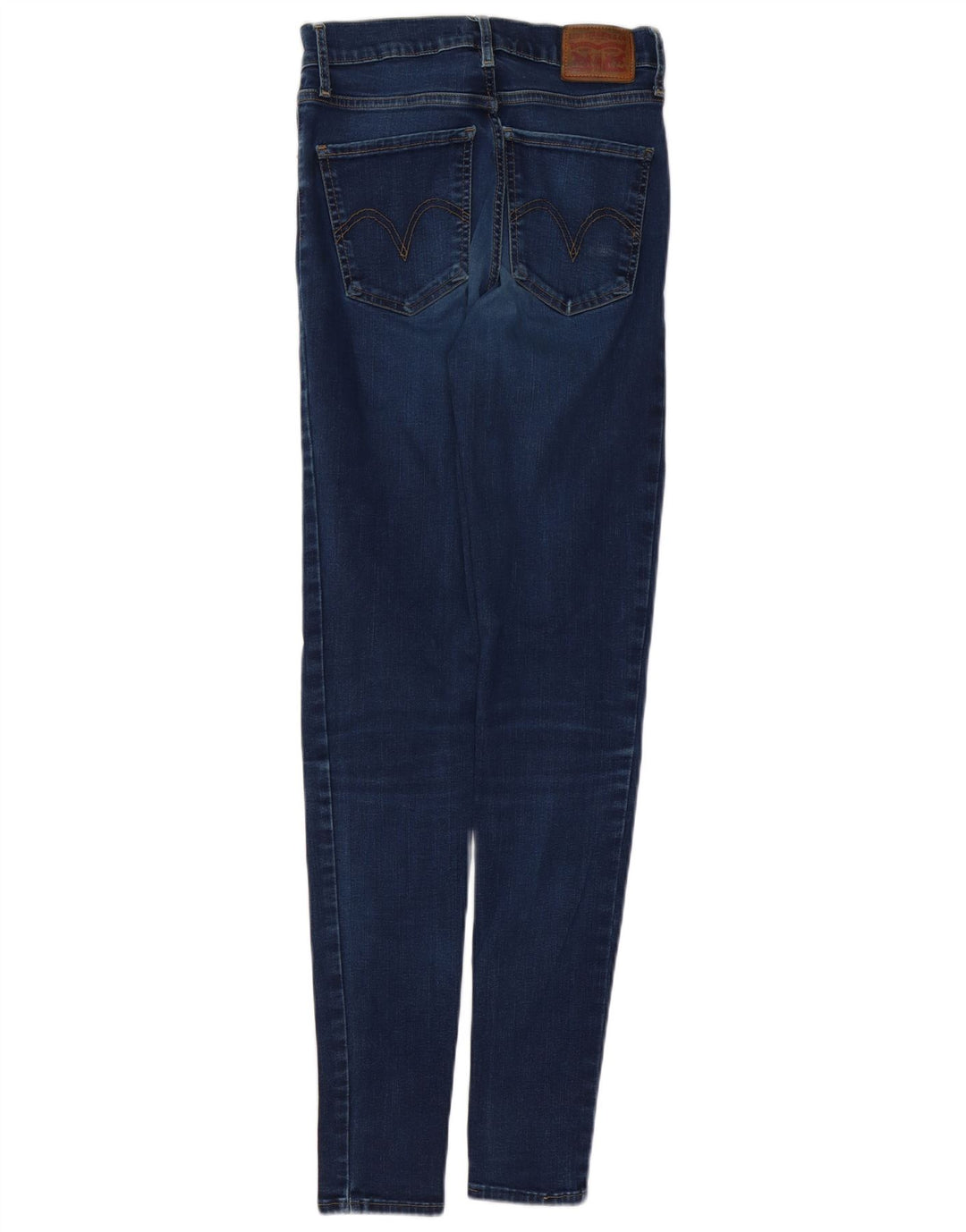 LEVI'S Kvinder Mile High Super Skinny Jeans W27 L32 Marineblå Bomuld