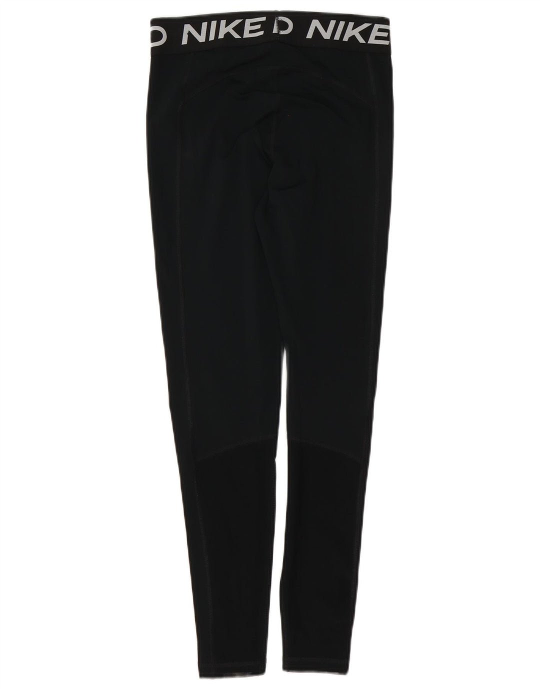 Nike Dame Dri Fit Grafiske Leggings UK 12 Medium Sort