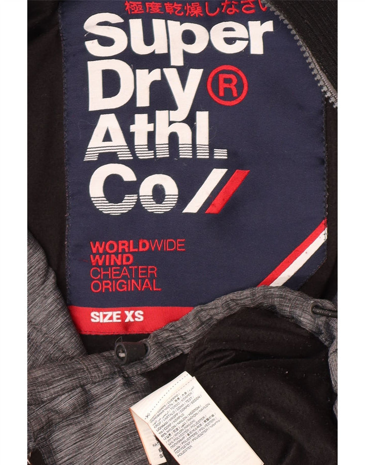 Superdry Windbreaker Jacket til mænd UK 34 XS grå nylon