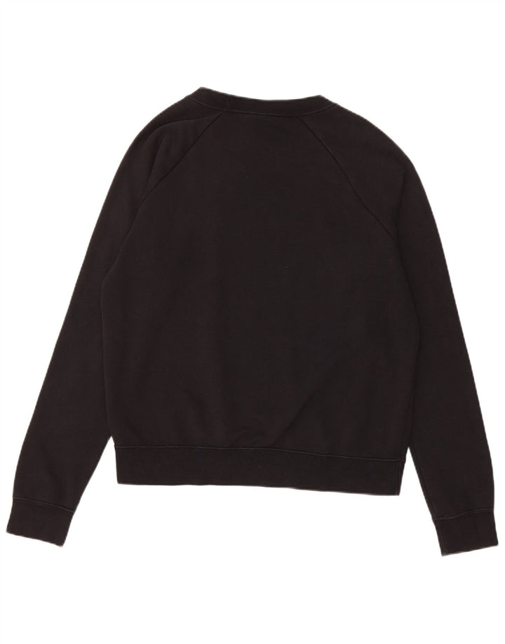 Nike Dame Grafisk Oversized Sweatshirt Jumper UK 12 Lille sort bomuld