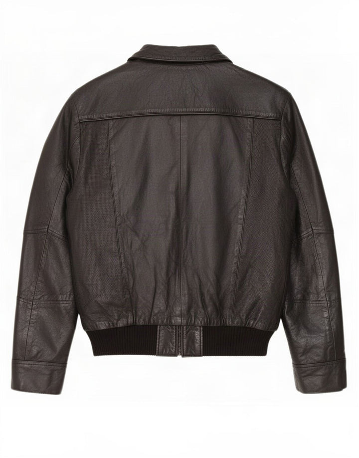 Antony Morato Herre Læderjakke UK 38 Medium Sort