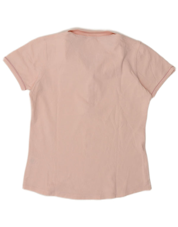 Sun68 Dame Polo Shirt UK 18 XL Pink Bomuld