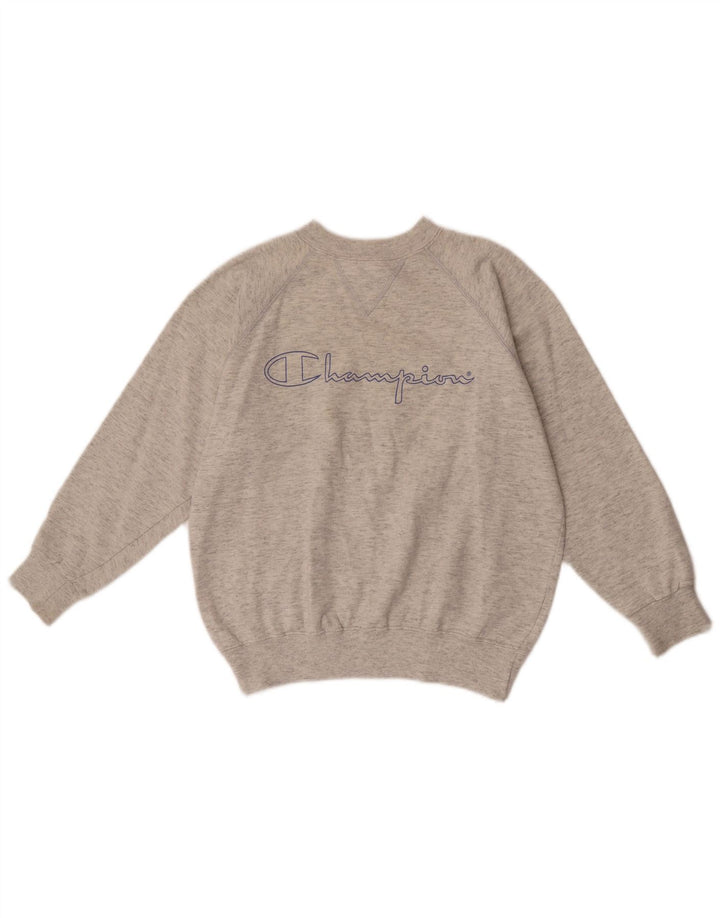 Champion Girls Grafisk Oversized Sweatshirt Jumper 9-10 år Medium Grå