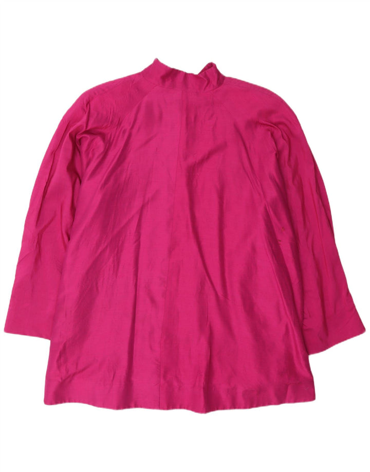 Mondrian Dame Oversized Overfrakke UK 16 Large Pink Rayon