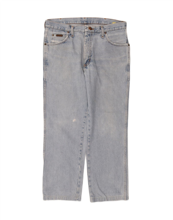 Wrangler Straight Jeans til mænd W34 L30 blå bomuld