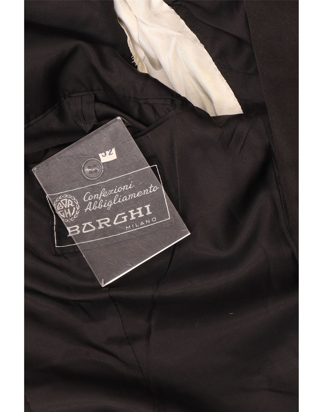 Vintage Herre 1 Knap 2 Piece Suit IT 52 XL W32 L30 Sort