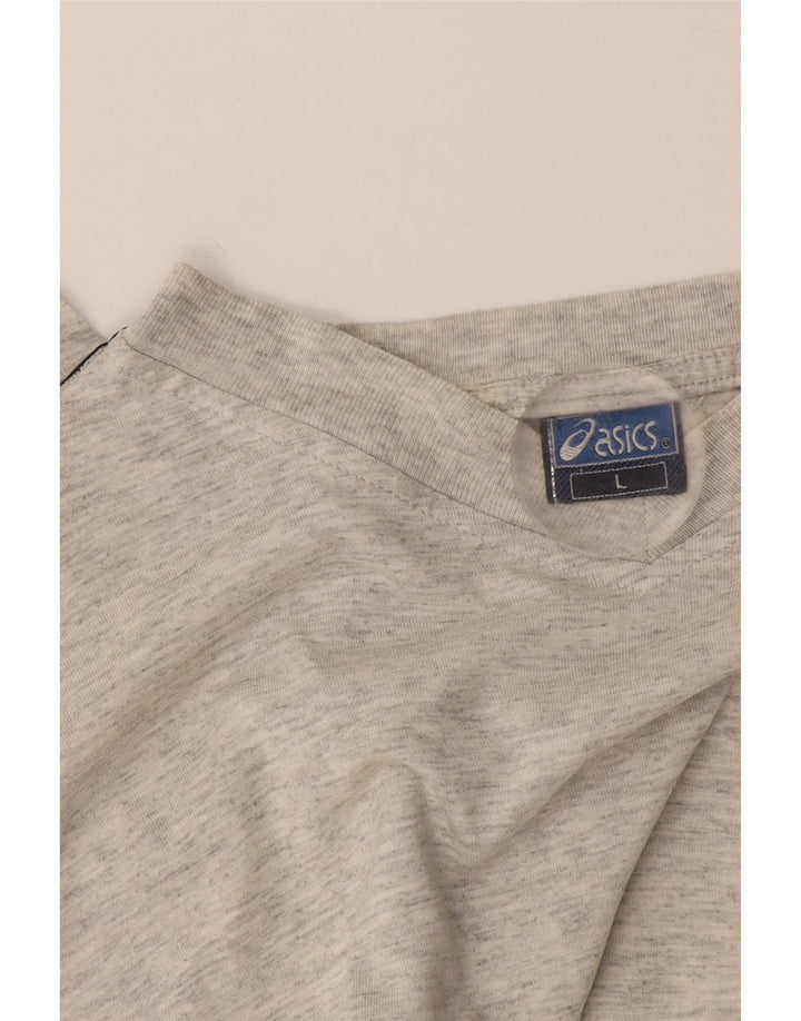 Asics Herre Grafisk T-Shirt Top Stor Grå Flecked