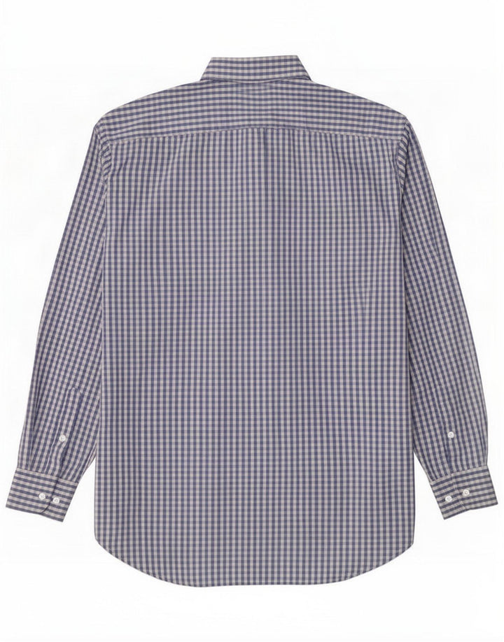 Etro herreskjorte str. 43 Large Blue Gingham Cotton