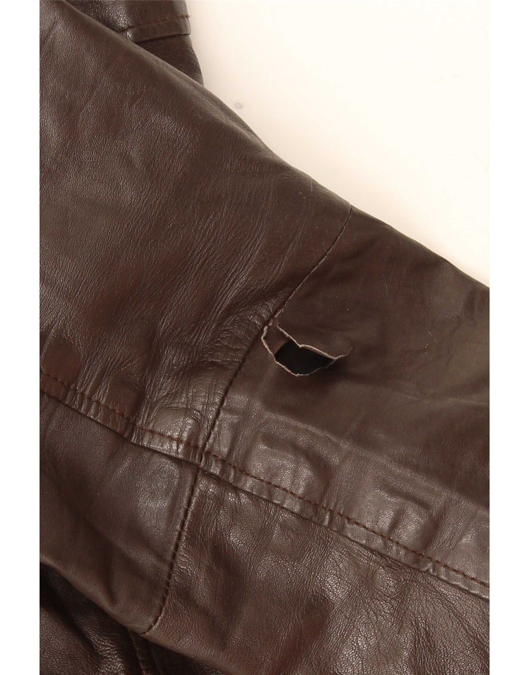 Jack & Jones Herre Læderjakke UK 40 Stor Brun
