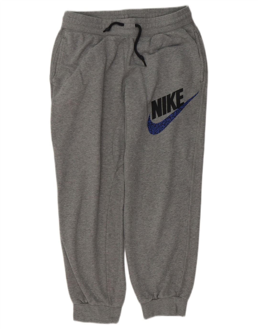 NIKE Grafisk træningsdragt bukser til mænd Joggers Medium Grå Bomuld