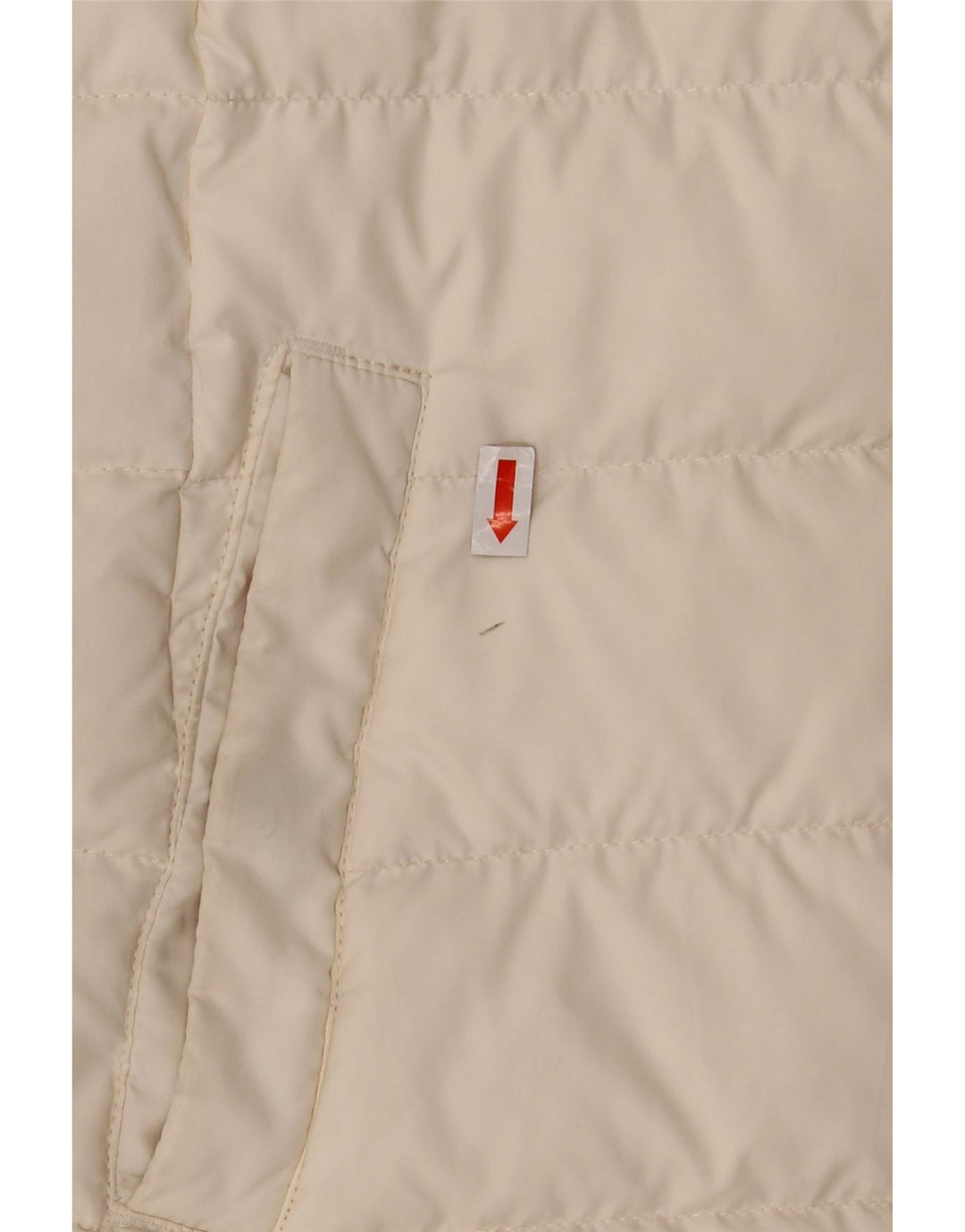 Tommy Hilfiger Herre polstret jakke UK 36 Small Off White Polyester