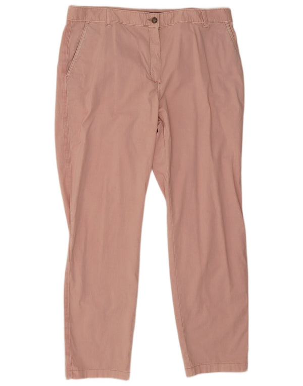 Marks & Spencer Dame Skinny Chino Bukser UK 18 XL W38 L31 Pink Bomuld