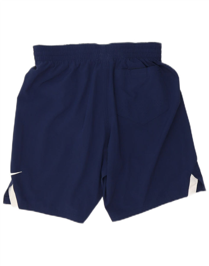 NIKE Mens Sport Shorts Small Navy Blue Polyester
