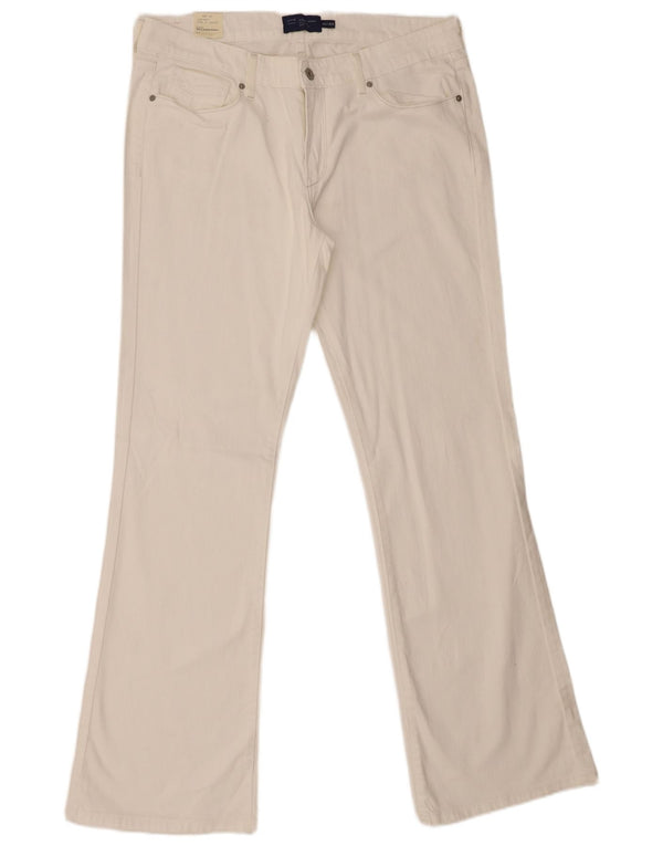 Levi's Womens Slight Curve Bootcut Jeans US 16 2XL W36 L33 White Cotton