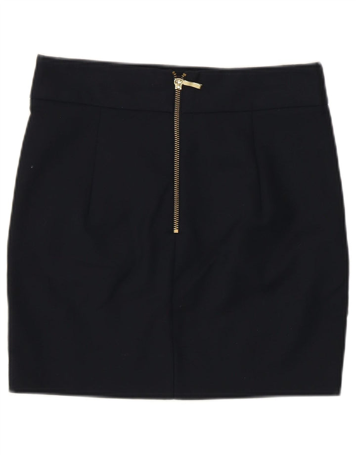 Zara Dame Mini-nederdel XS W24 Marineblå Bomuld