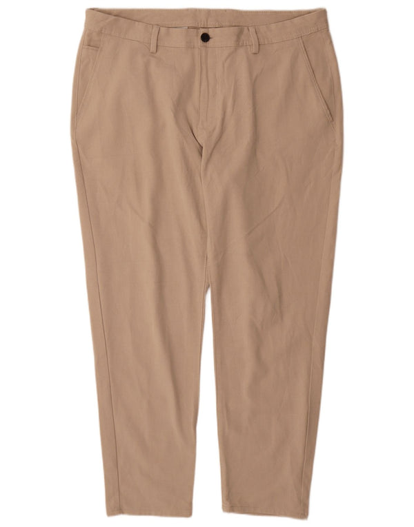 Zara Herre Slim Chino Bukser EU 46 XL W36 L29 Beige