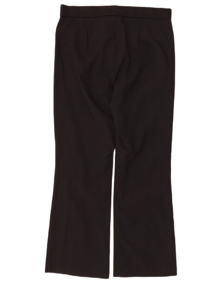 Zara Womens Regular Straight Casual Bukser Large W32 L26 Sort