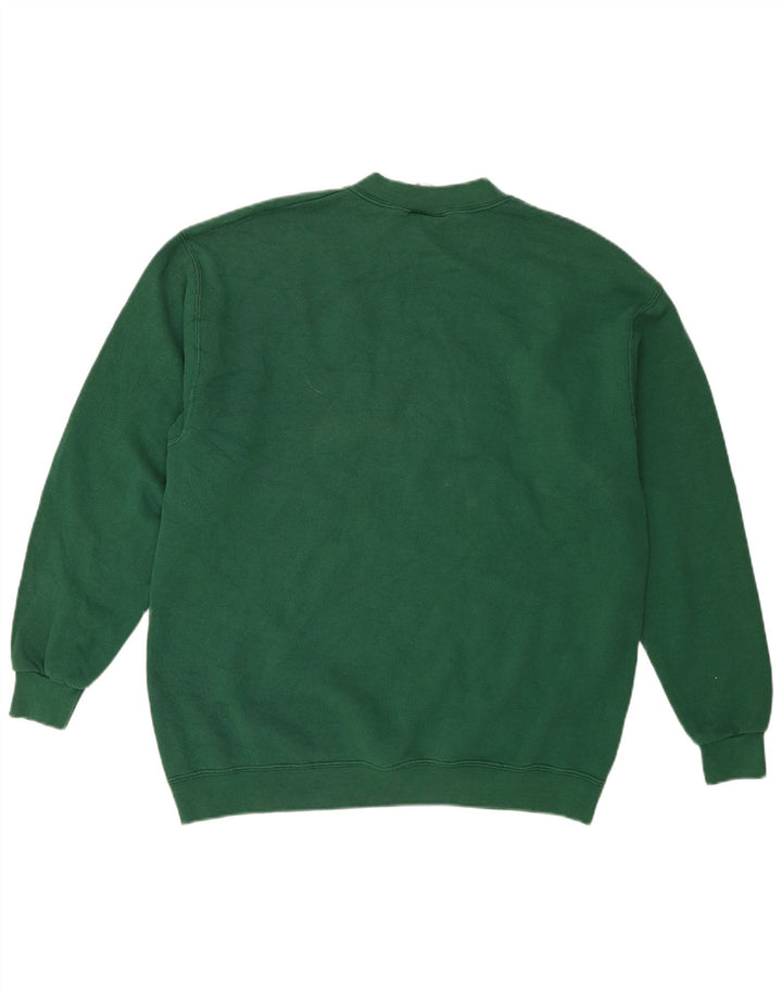 Lee Herre Grafisk Sweatshirt Jumper Stor Grøn Bomuld